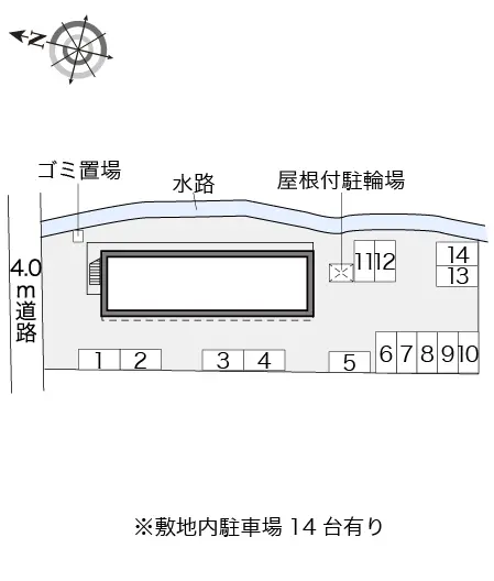 ★手数料０円★弘前市城南２丁目　月極駐車場（LP）